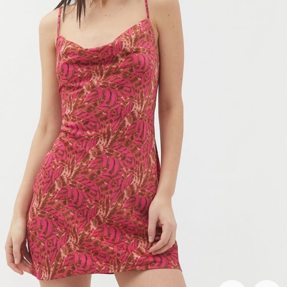 Urban Outfitters Mallory Cowl Neck Slip Dress